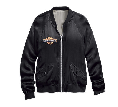 Harley davidson outlet bomber jacket womens